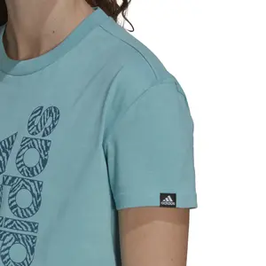 Camiseta de mujer adidas Zebra Logo Graphic image-4