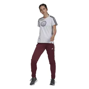 Camiseta de mujer adidas End Plastic Waste 3-Stripes Primeblue Graphic image-5