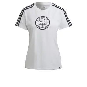 Camiseta de mujer adidas End Plastic Waste 3-Stripes Primeblue Graphic image-0
