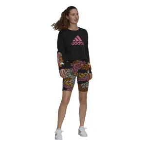 Mallas cortas para mujer adidas Cycliste FARRio 3-Stripes Print Cotton image-4