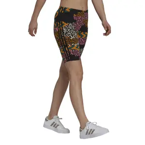 Mallas cortas para mujer adidas Cycliste FARRio 3-Stripes Print Cotton image-5