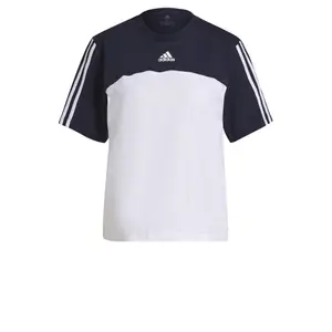 Camiseta de mujer adidas Essentials Colorblock 3-Stripes Boyfriend image-0