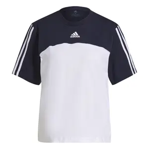 Camiseta de mujer adidas Essentials Colorblock 3-Stripes Boyfriend image-1