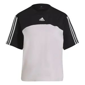 Camiseta de mujer adidas Essentials Colorblock 3-Stripes Boyfriend image-1