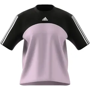 Camiseta de mujer adidas Essentials Colorblock 3-Stripes Boyfriend image-5