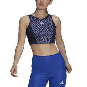 Camiseta de mujer adidas AEROREADY Designed to Move Zebra-Print image-4