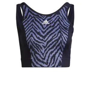 Camiseta de mujer adidas AEROREADY Designed to Move Zebra-Print image-0