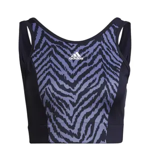 Camiseta de mujer adidas AEROREADY Designed to Move Zebra-Print image-1