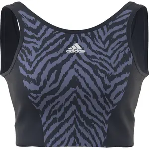 Camiseta de mujer adidas AEROREADY Designed to Move Zebra-Print image-5