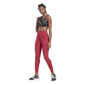 Leggings perforados de cintura alta para mujer Reebok Lux Perform image-1
