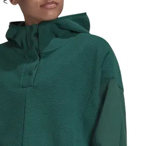 Women's hooded sweatshirt adidas Essentials Golden Logo Sherpa image-4