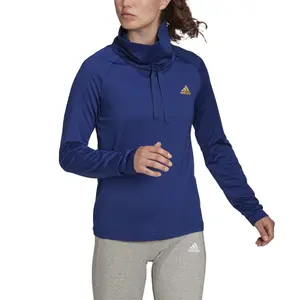 Felpa da donna adidas Designed to Move Sport Warm High-Collar image-3
