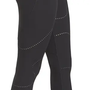 Leggings perforados de cintura alta para mujer Reebok Lux Perform image-4