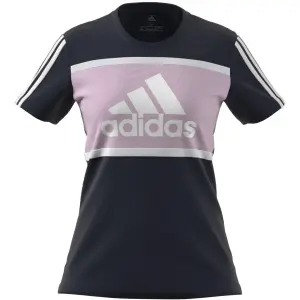 Camiseta feminina adidas Essentials Logo Colorblock Cotton image-4