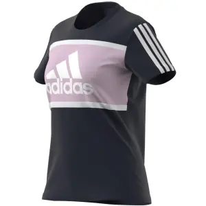 Camiseta feminina adidas Essentials Logo Colorblock Cotton image-6