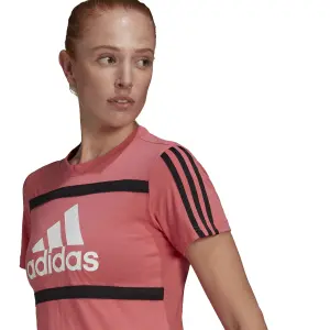 Camiseta de mujer adidas Essentials Logo Colorblock Cotton image-6