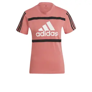 Camiseta de mujer adidas Essentials Logo Colorblock Cotton image-0