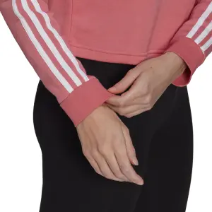 Felpa corta con cappuccio da donna adidas Essentials Logo Colorblock Fleece image-6