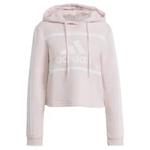 Felpa corta con cappuccio da donna adidas Essentials Logo Colorblock Fleece image-0