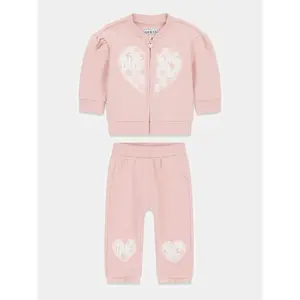 Baby girl zip-up top and trousers set Guess image-1