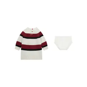 Ensemble robe pull manches longues et culotte bébé fille Guess image-4