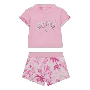 Baby girl t-shirt and shorts set Guess Active image-0