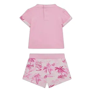 Baby girl t-shirt and shorts set Guess Active image-1