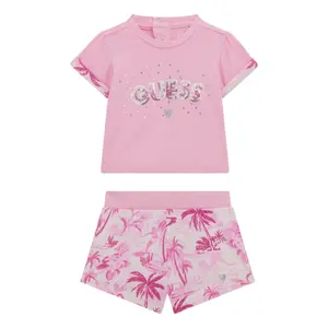 Baby girl t-shirt and shorts set Guess Active image-4
