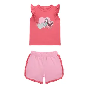 Baby girl t-shirt and shorts set Guess Active image-0