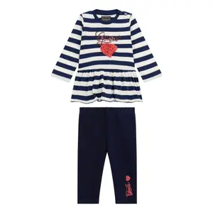 Ensemble t-shirt manches longues et pantalon en jean bébé fille Guess image-5