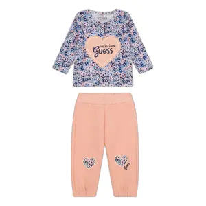 Long-sleeved top and trousers set for baby girl Guess Active image-0