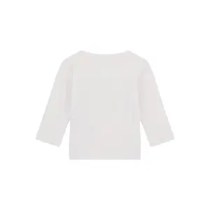 Long-sleeved printed logo T-shirt for baby girl Guess image-4