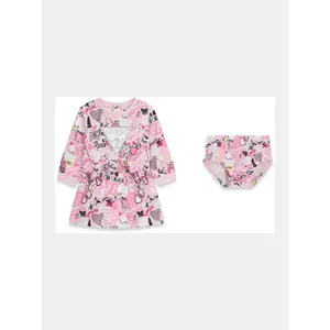 Baby girl long sleeve dress and shorts set Guess Active image-0