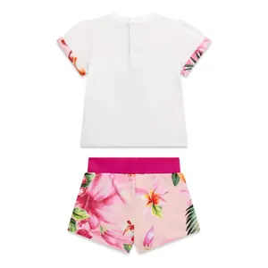 Conjunto de camiseta y short con logo para bebé niña Guess Active image-1