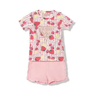Baby girl t-shirt and shorts set Guess Active image-0