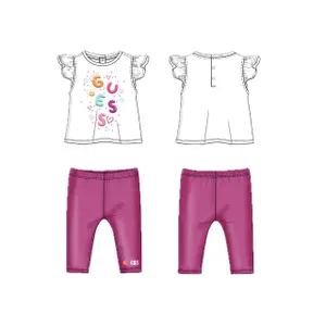 Baby girl t-shirt and leggings set Guess image-2
