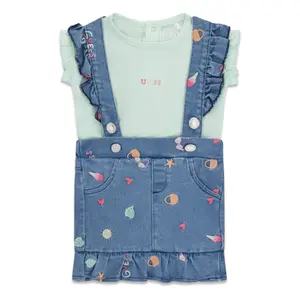 Denim body and skirt set for baby girls Guess STR image-0