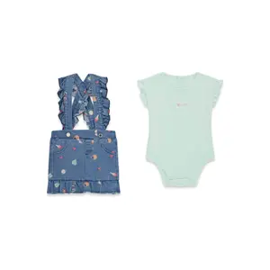 Denim body and skirt set for baby girls Guess STR image-1
