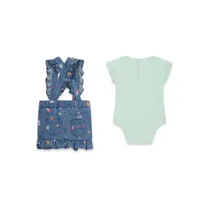 Denim body and skirt set for baby girls Guess STR image-2