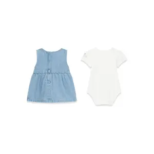 Ensemble robe et body bébé fille Guess Romper image-1