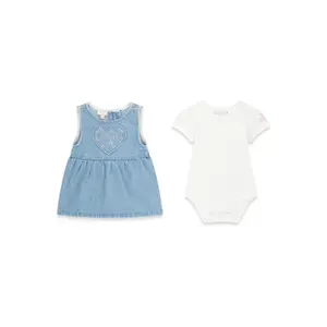 Ensemble robe et body bébé fille Guess Romper image-4