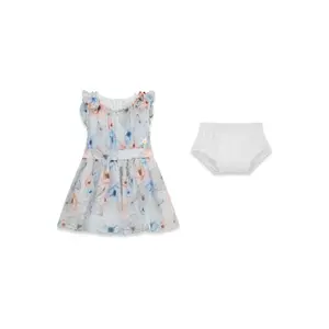 Ensemble robe et culotte bébé fille Guess Chiffon Ceremony image-0