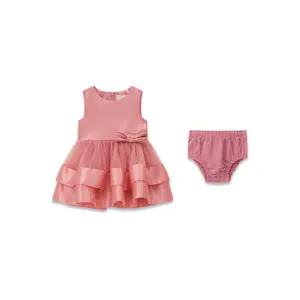 Ensemble robe et culotte bébé fille Guess Ceremony image-0