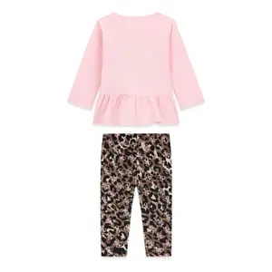 Langarm-T-Shirt Leggings Set für Mädchen Baby Guess image-1