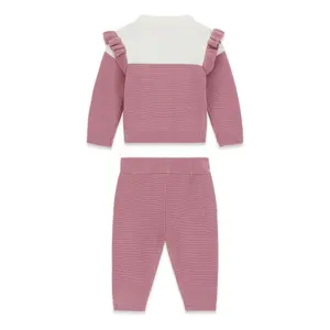 Set met lange mouwen trui + broek voor baby meisje Guess image-1