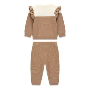 Set met lange mouwen trui + broek voor baby meisje Guess image-1