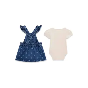 Baby Girl Bodysuit & Dungarees Set Guess image-2