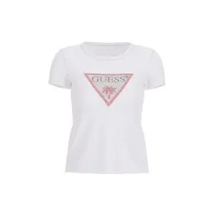 Γυναικείο T-shirt Guess Triangle Rhinestones image-0