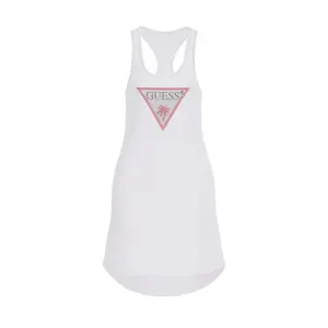 Trekantet tanktop til kvinder Guess Rhinestones image-0