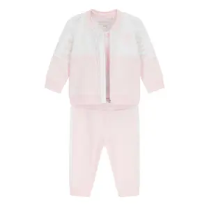 Ensemble sweatshirt zippé et pantalon de jogging bébé garçon Guess image-0